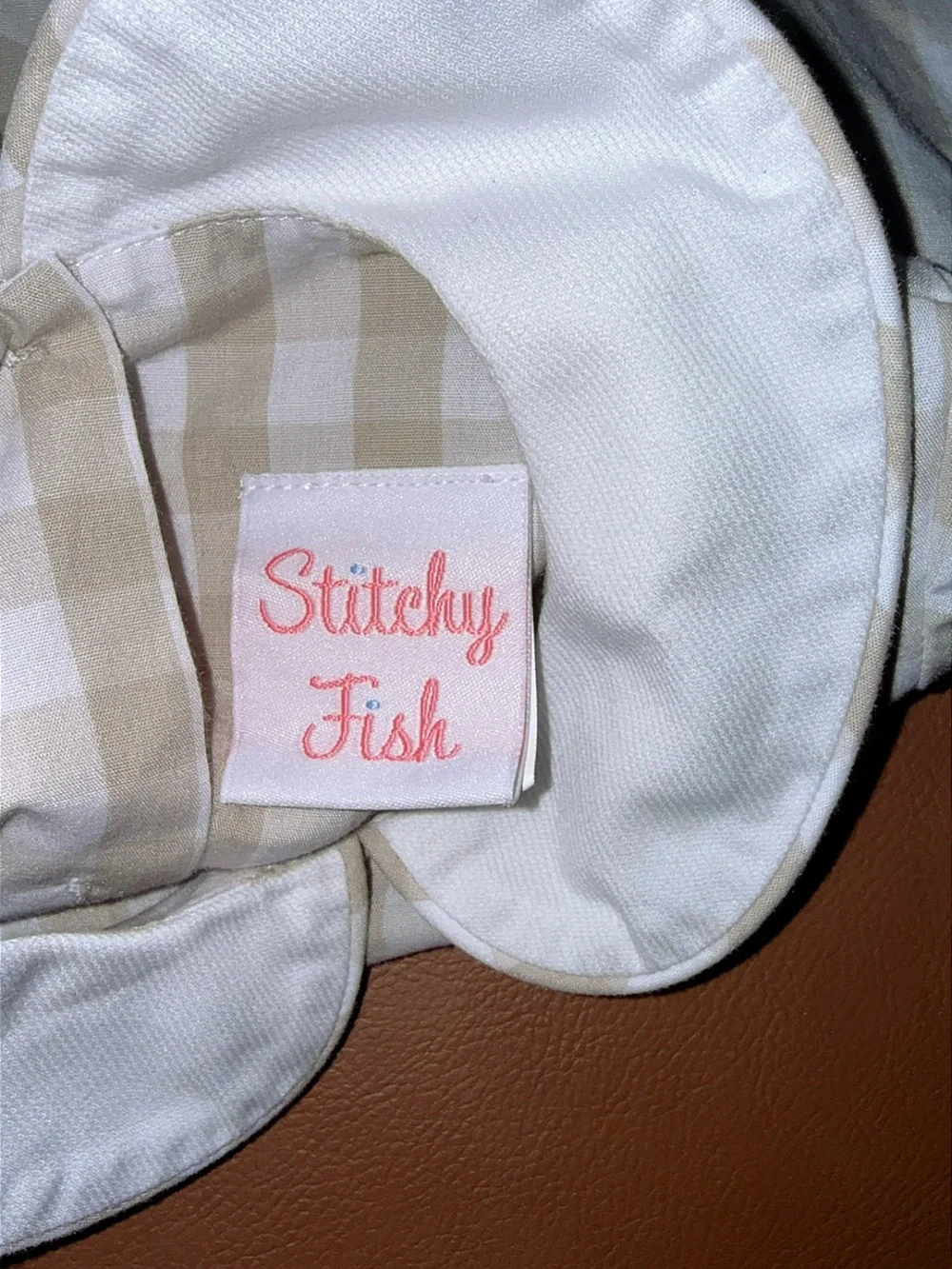 NWOT Stitchy Fish Noah’s Ark Smocked Safari Bubble Gingham Long Sleeve Size: 3M